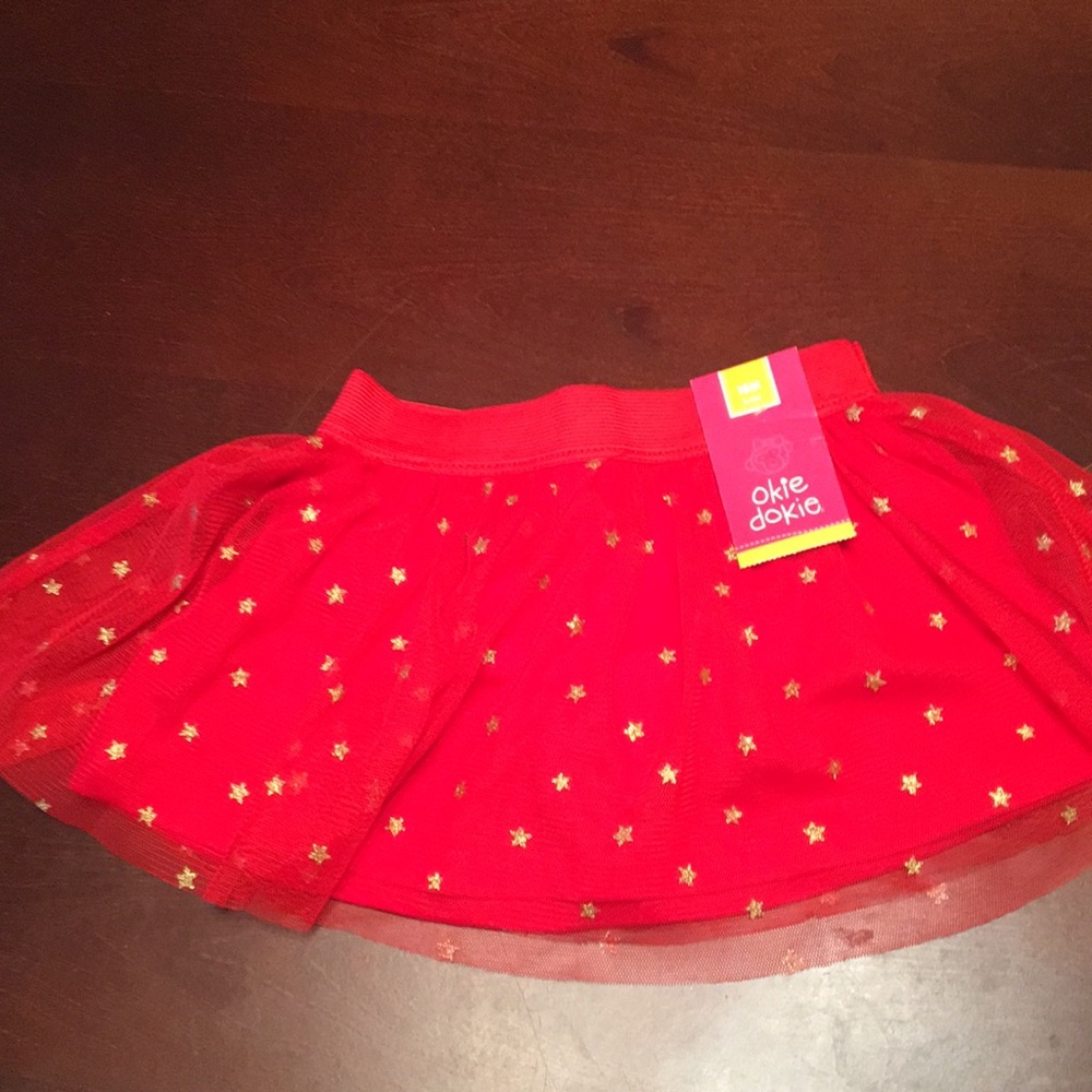 Red & Gold tutu skirt